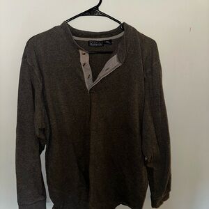 Basic Editions Charcoal Henley Top